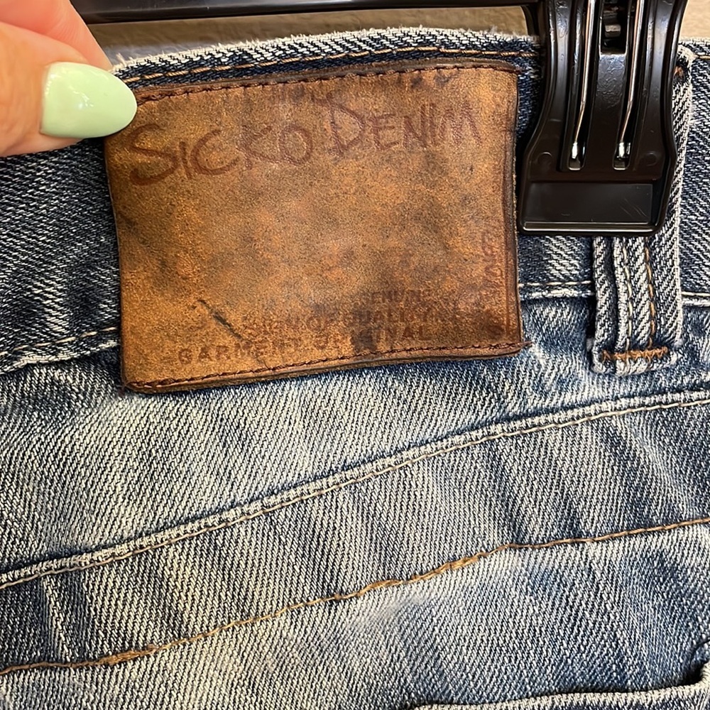 Sicko Denim SPECIAL SELECTION Vintage men’s distressed ripped jeans euro 40 / 31 - Picture 10 of 16